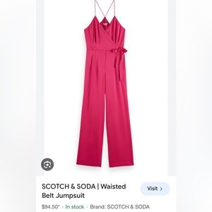 Scotch and soda, hot pink jumpsuit
